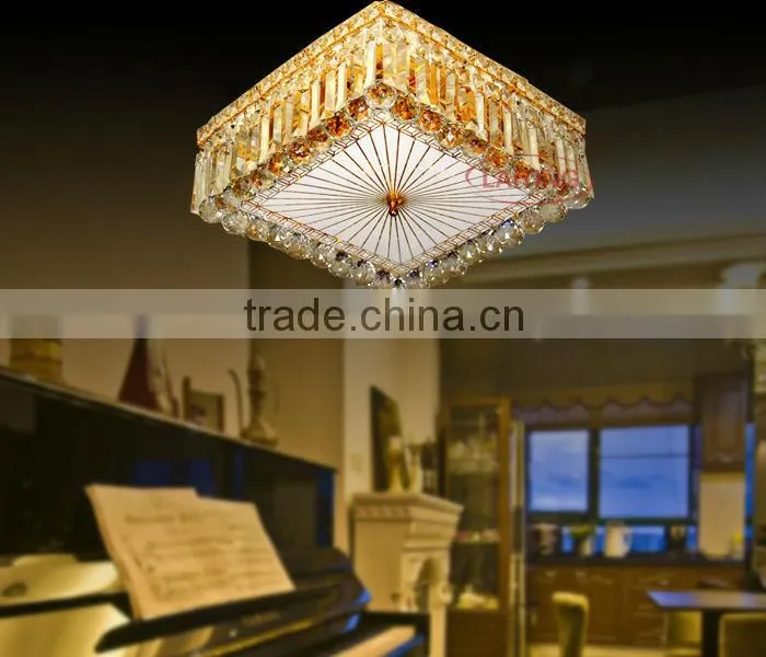 square ceiling light,crystal ceiling light for wedding decor