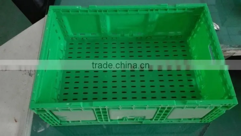 2016 PP Good quality hot sale plastic foldable crate for apples and orange and all kinds fruits