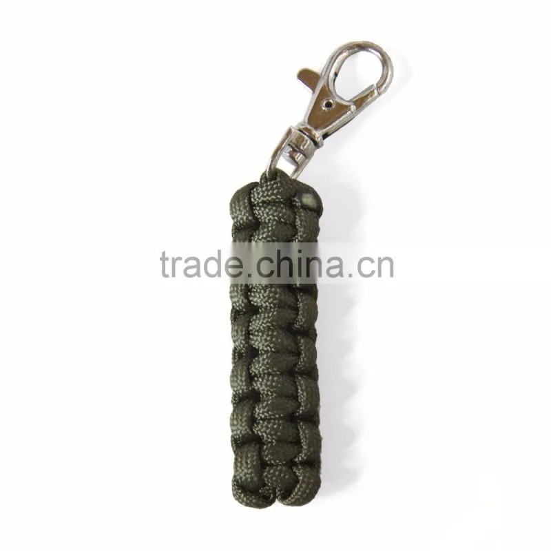 Handmade custom design braided cobra weaving can dismantled paracord zipper puller