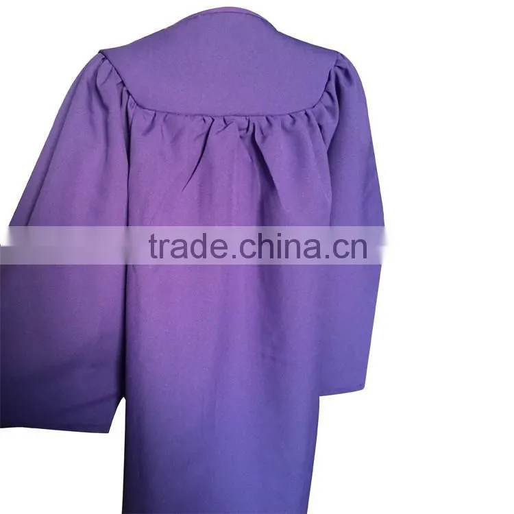 Purple graduation gown child graduation gown
