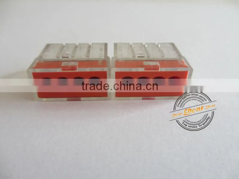 Newest Hot Sell 250v 4 Pin Push Wire Connectors (4 poles)