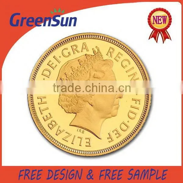 Alibaba china Promotion personalized china gold plated coin