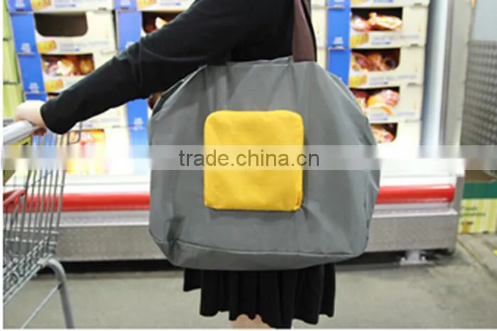 Custom Fashionable Nylon Folding Sling Shoulder Shopping Storage Bag