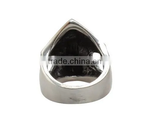 Vintage Men's Ring Decoration Carved Skull Titanium Steel Stainless Steel