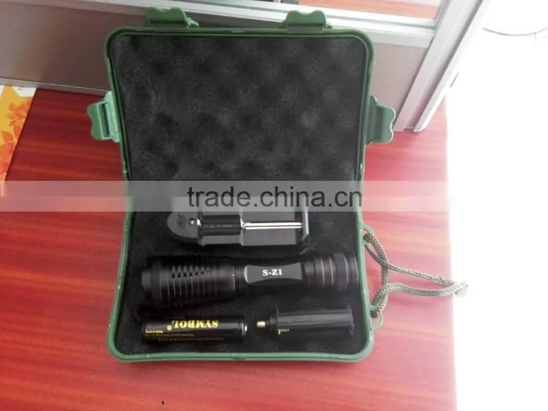 Super good quality long range t6 zoomable flashlight hunting