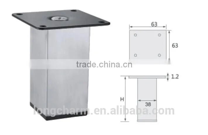 stainless steel kitchen sofe leg with different sizes for cabinet