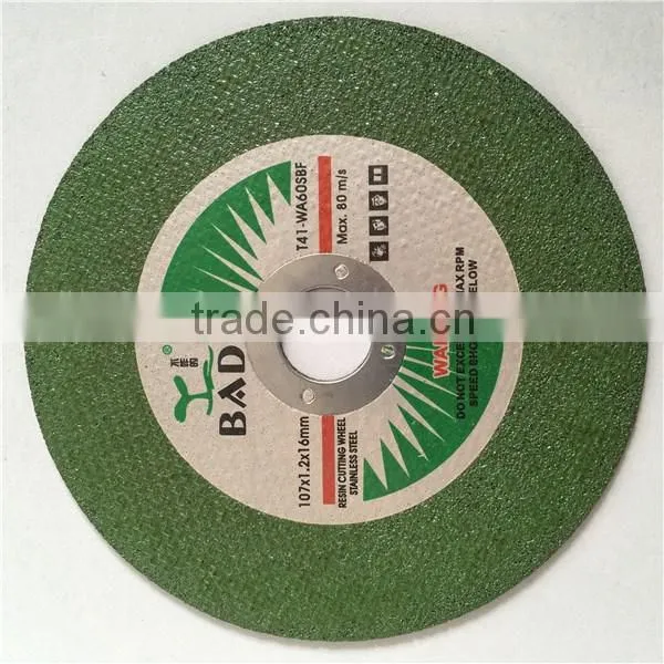 super sharp and durable 4' cutting disc for 16mm round steel