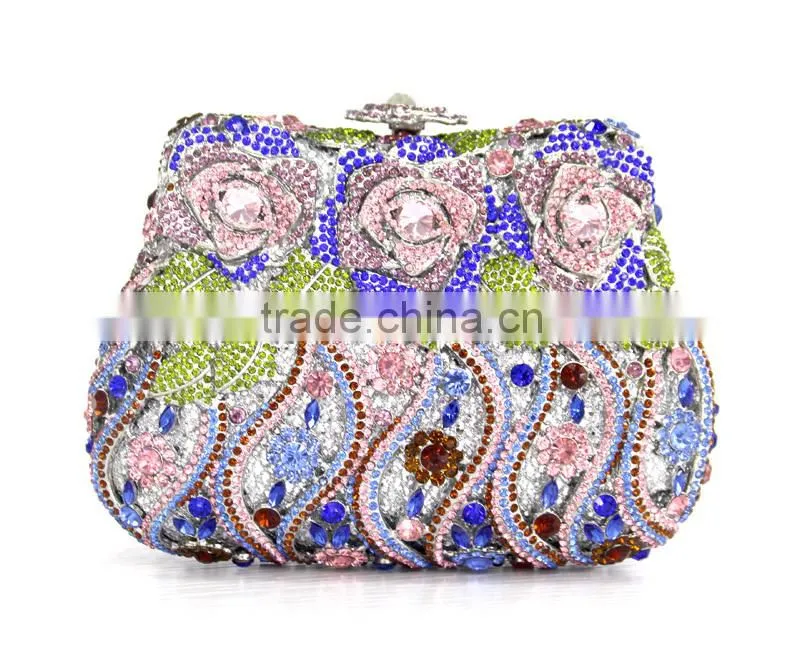 Top one OEM design Envelope clutch bag for party women's clutch purse Crystal Evening Clutch bag