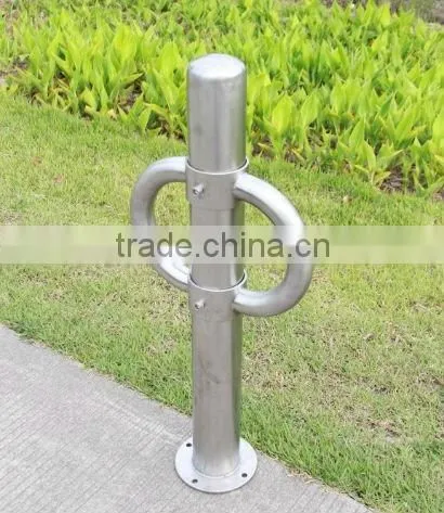 2012 Powder Coated Safty Yellow Bike Rack Bollard