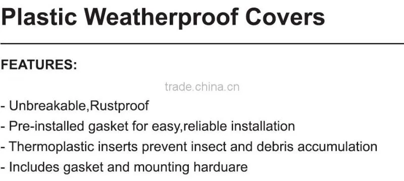 one gang plastic Waterproof cover