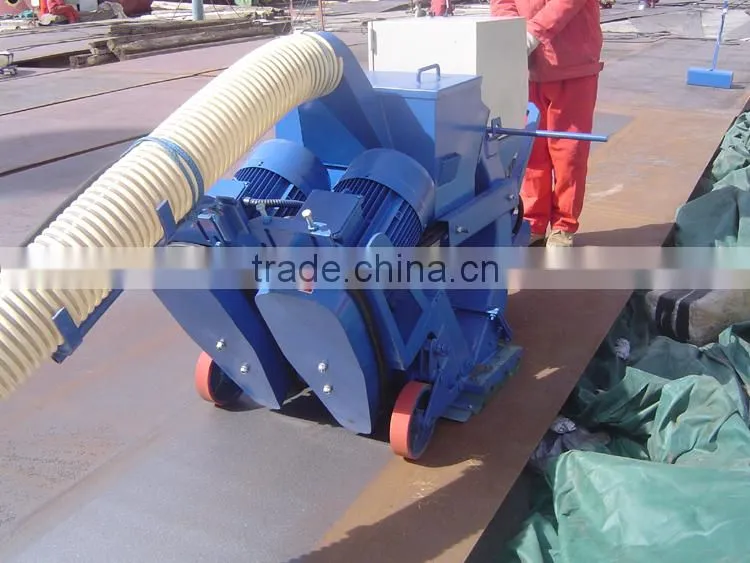 Bridge/plate shot blasting rust cleaning machine