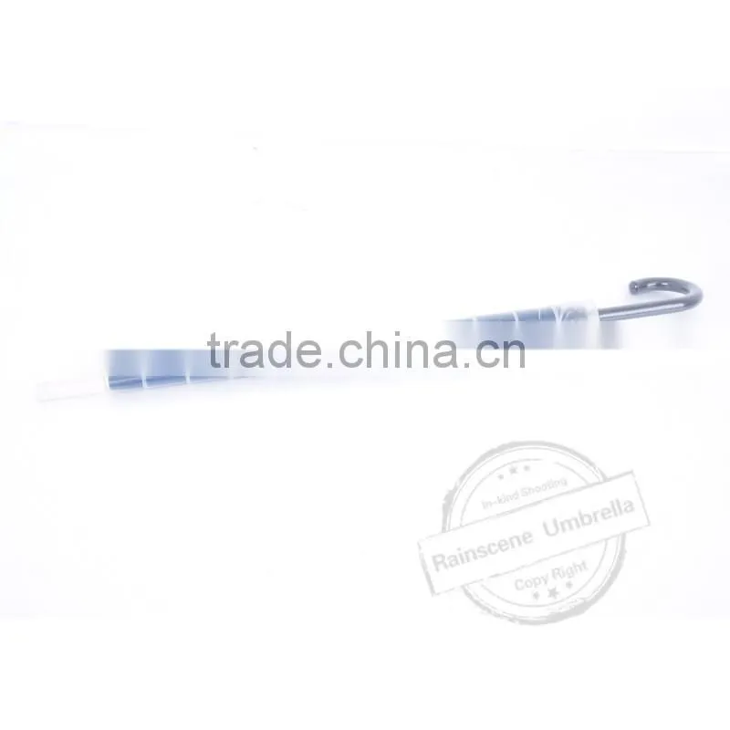 Promotional low price telescopic plastic cover umbrella