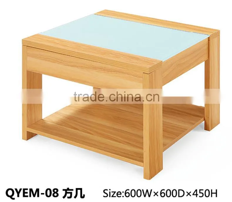 new design good quality wooden square tea table