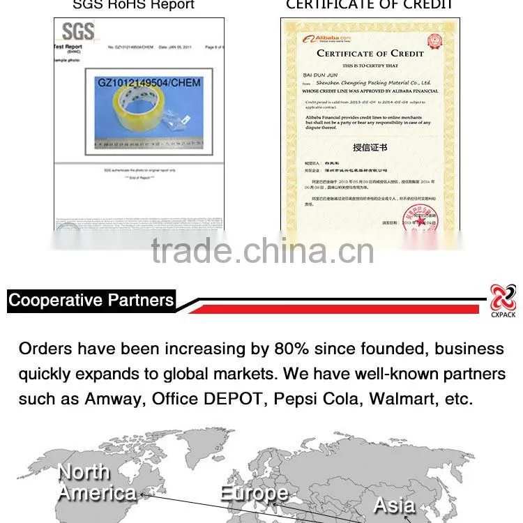 high quality shrink plastic packing paper core film