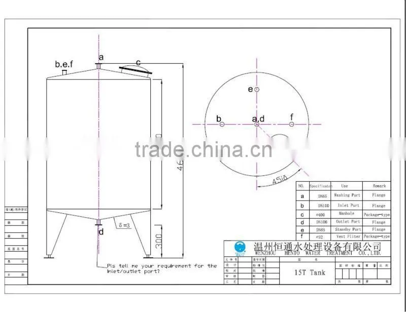 Stainless Water Tank for storage water