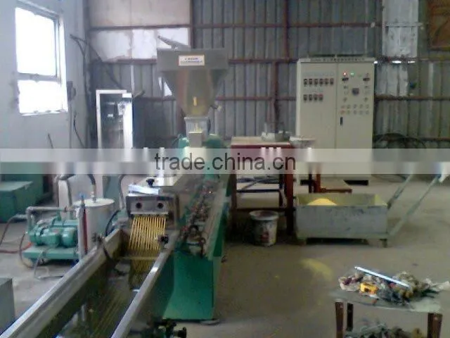 waste plastic granulator with compactor