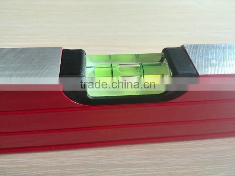 two milled three shockproof vials aluminum gauge spirit level measuring tools