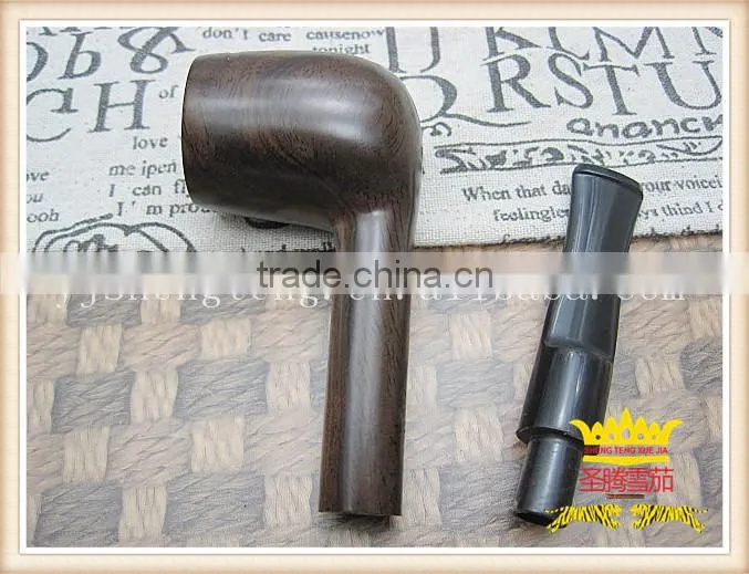 Ebony pipe, manual pipe, black wood pipe