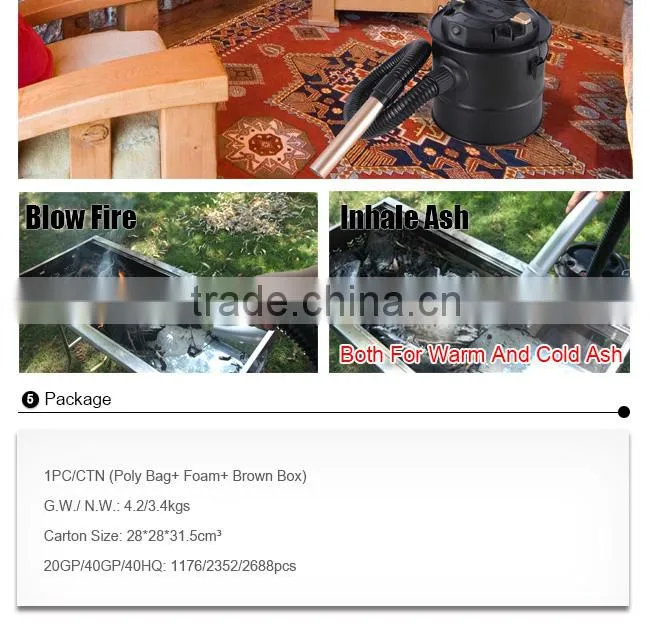 New GS Vacuum cleaner for warm and cold ash removal