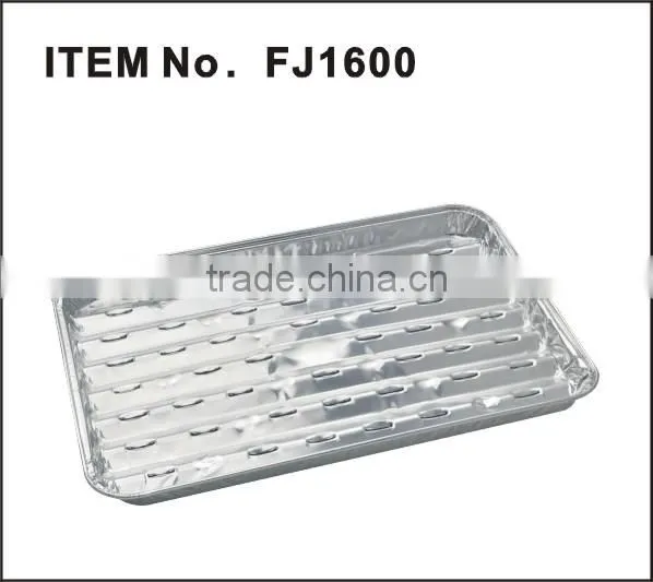 BBQ food tray aluminium foil grill tray