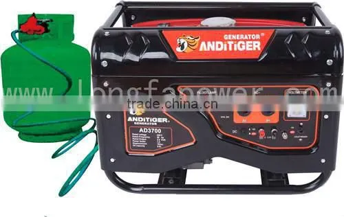 Silent Double use LPG and Gasoline generator