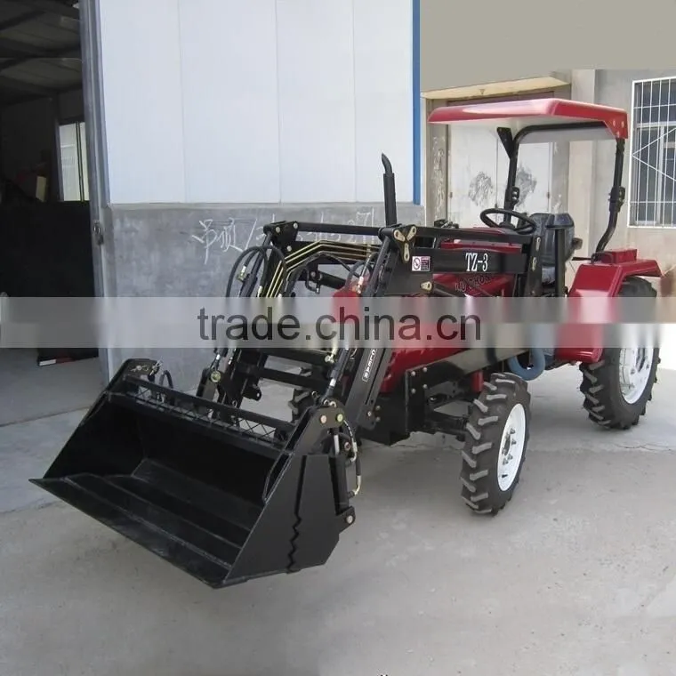 Hot selling TZ-3 30HP 4WD Sunshade tractor Front end loader with 4in1 bucket