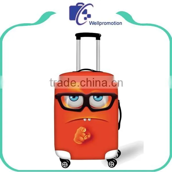 Custom printing elastic spandex protective suitcase luggage cover