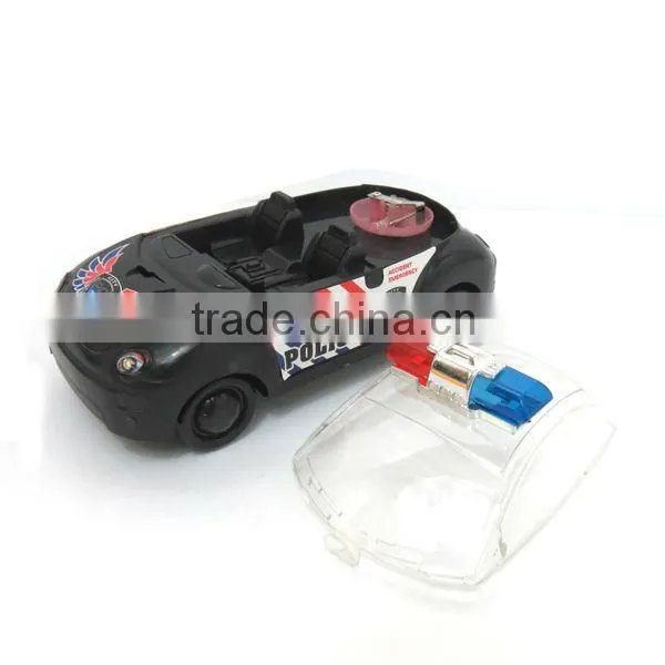 Wholesales pull line police car candy toy