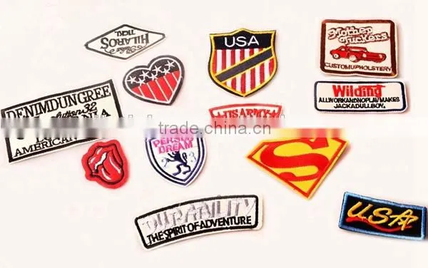 2016 hot sale embroidery patch custom DIY fashionable badge patch