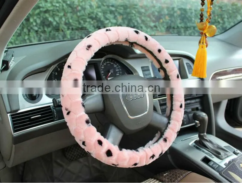 New Warm Fur Car Steering Wheel Cover