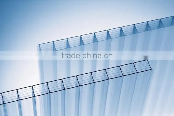 3mm clear honeycomb pc sheet
