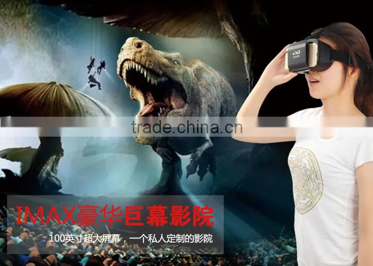 2016 New style ABS Plastic VR box 2.0 bluetooth gamepad 3D glasses virtual reality headset