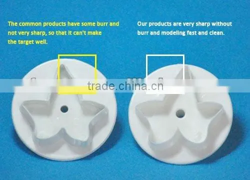 Plastic oval fondant plunger cutters,useful cake decorating tools