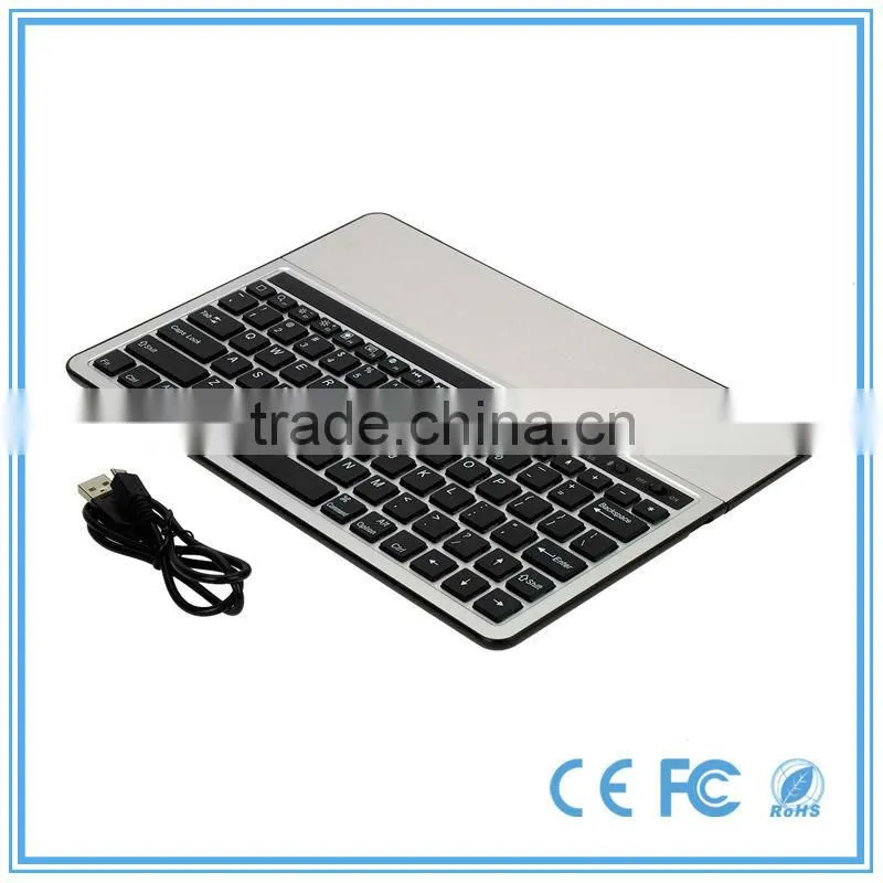 universal ultra slim flat aluminum wireless bluetooth quality keyboard for tablet