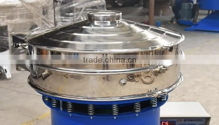 Vibrating screening equipment ultrasonic sieve shaker for fines chemical powder and feldspar sieving