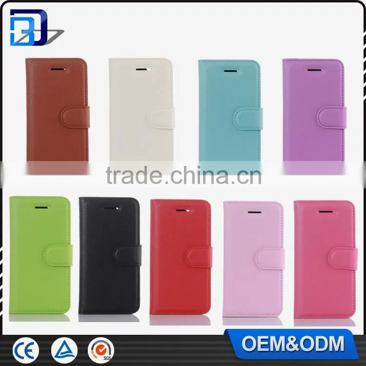 Hot New Products Litchi Design Credit Card Wallet Stand Flip Leather Case For Vodafone Smart Prime 7 VF600 Mobile Phone Cover