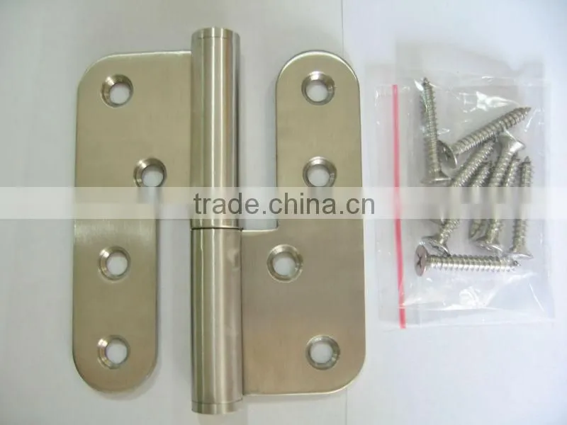 SH017-L Stainless steel round corner lift off door hinge