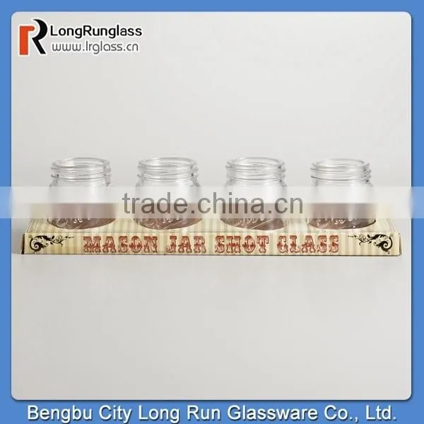 LongRun 16oz High Quality Country Jar Glasses Set of 2 Funny Glass Holder With Handle