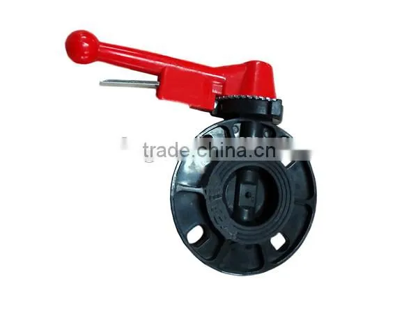 PVC butterfly valve with handle