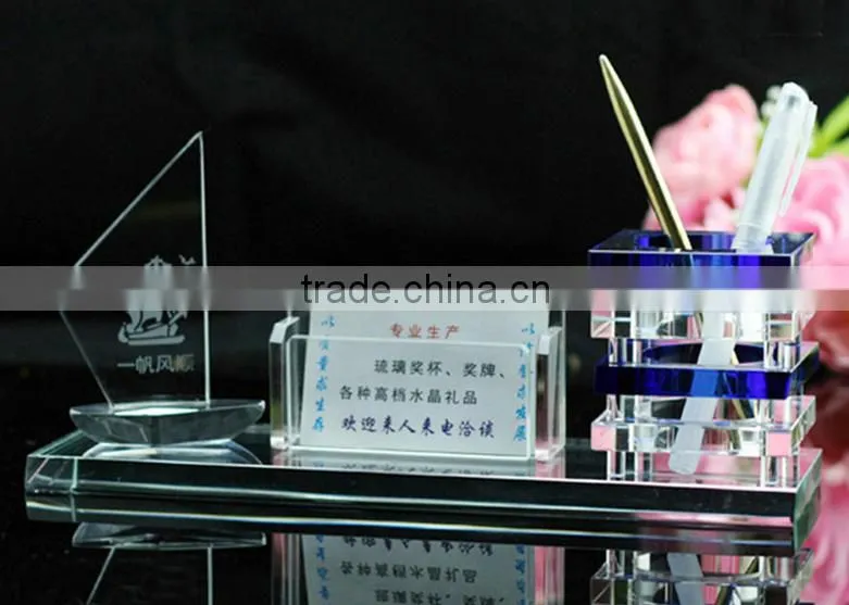 Morden clear crystal office set