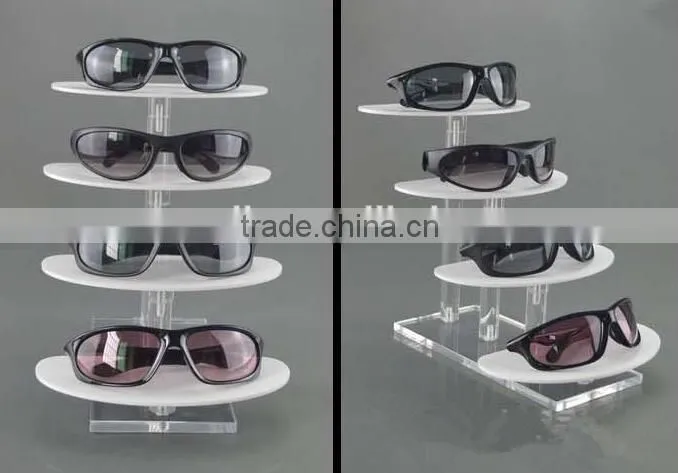 4 stairs acrylic sunglass display