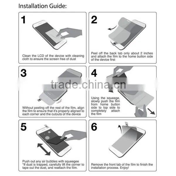 Best manufacturer price anti broken anti-smudge tempered glass screen protector for huawei G7