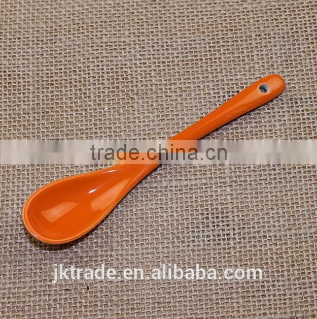 Cheap bulk Creamic coffee spoon/ Porcelain soup spoon