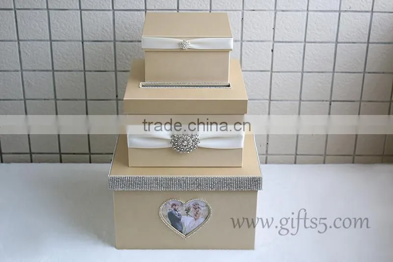 Best wedding gifts of wedding card boxes with photo frame