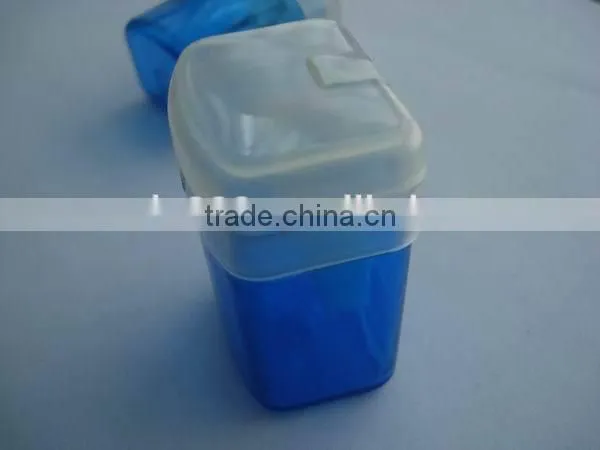 high quality new factory plastic square pencil sharpener for logo printing