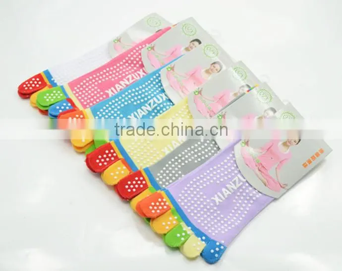 Colorful Toe Socks Five Fingers Cotton Socks Women Yoga Socks 6 Colors