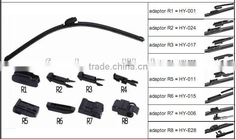 Soft Bayonet Lock wiper blade for French cars
