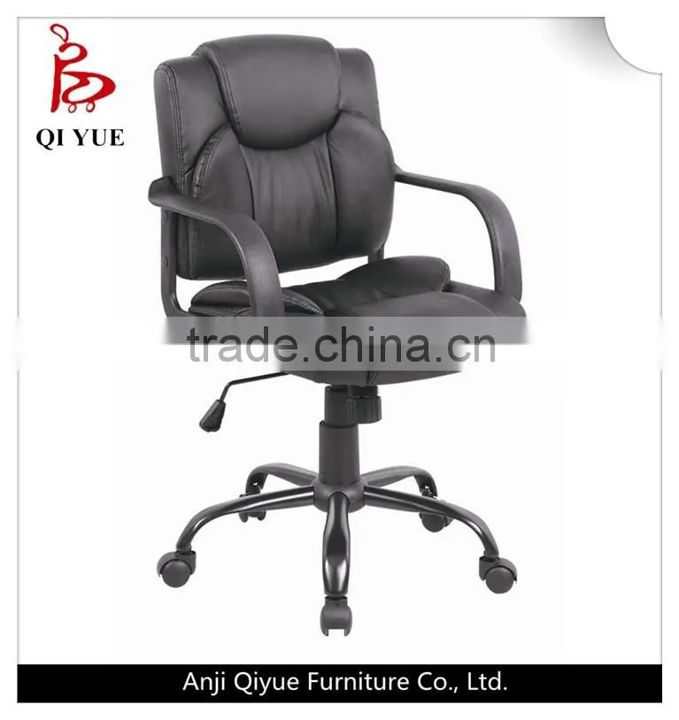 swivel leather black office gaming chair