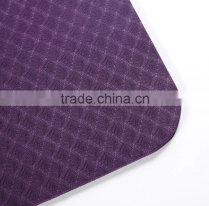 High Quality ECO-Friendly 5mm TPE Yoga Mat Indoor Fitness Equipments No slip Yoga Mat