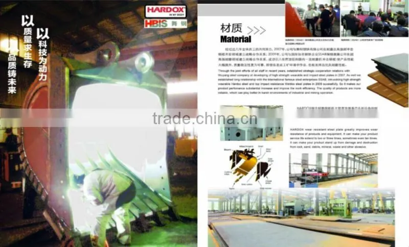 Construction Machinery Parts/Great Rock Buckets for Excavator/Earthmoving machinery parts